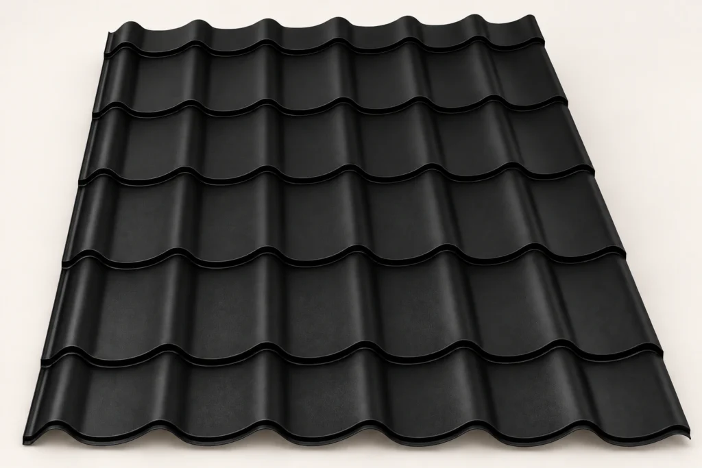 Metal Tile Monterey — approximate colour illustration