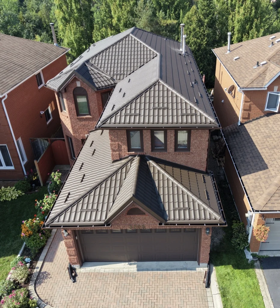 Mississauga metal roofing project